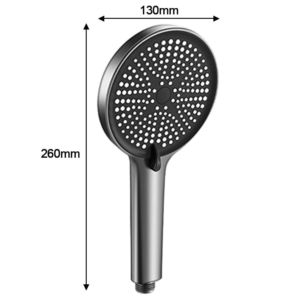 5 Modi Großes Panel Duschkopf Einstellbare Duschbrause Dusche Sprinkler Badezimmer Zubehör