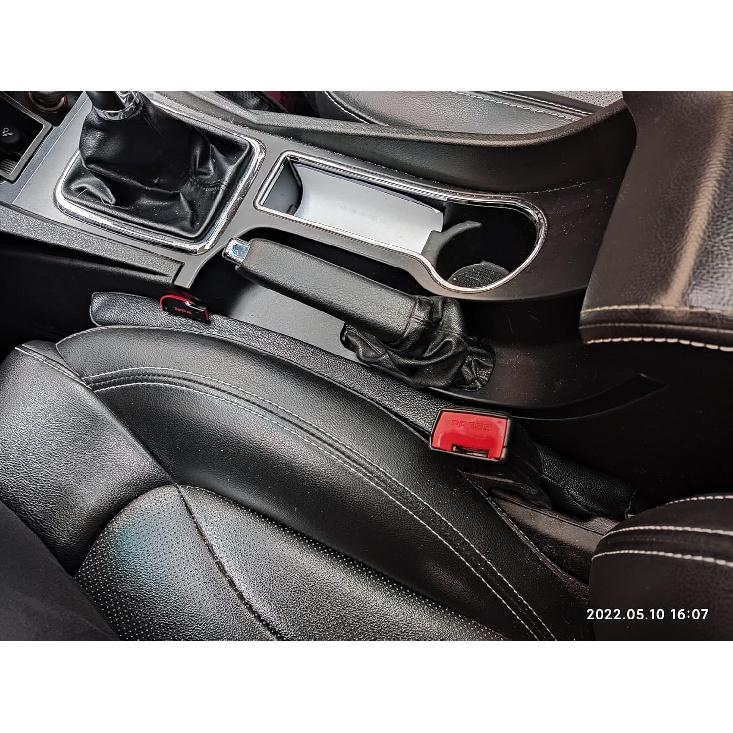 Leather Seat Gap Filler, No Drop Seat Guard Universal For Car SUV, Truck To Fill The Gap Between Seat And Console Black Crevice Plug Drop Blocker