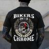 Biker werden nicht grau, wir werden zu Chrom Schädel Helm Biking Biker T-Shirt