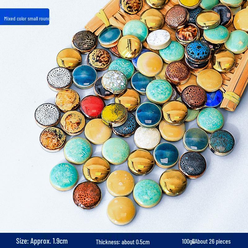 Handmade Ceramic Mosaic Art Kit: Blue & White Porcelain Pieces for Creative Parent-Child Projects