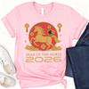 Year of The Horse 2026 Happy Chinese Cotton Top Lunar New Year Chinese Zodiac Horse Year Casual Short Sleeve Casual  Tee