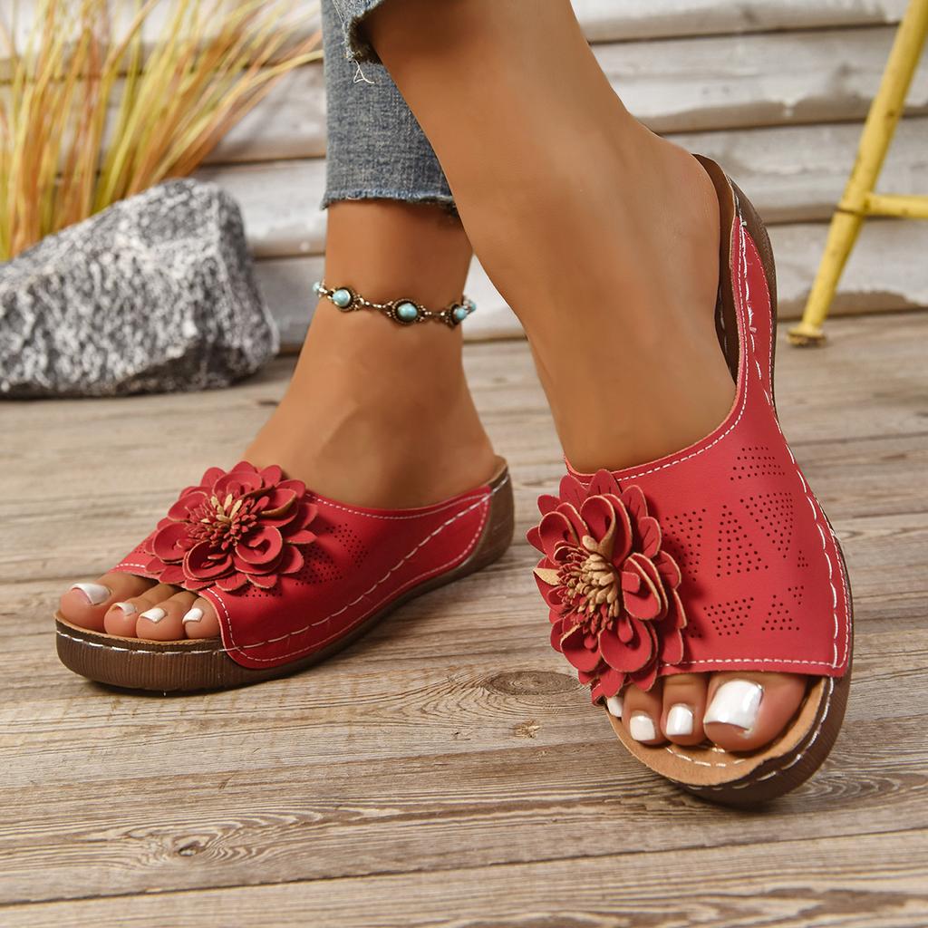 Women Slippers Slip on Anti-slip Fashion Sandals Elegant Platform Slippers Comfortable Casual Wedges Shoes Women Slides Women