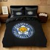 Leicester City Pattern Bedding Quilt Set  Home Decoration  Gift (1 * duvet cover + 2 * pillowcase  without core)