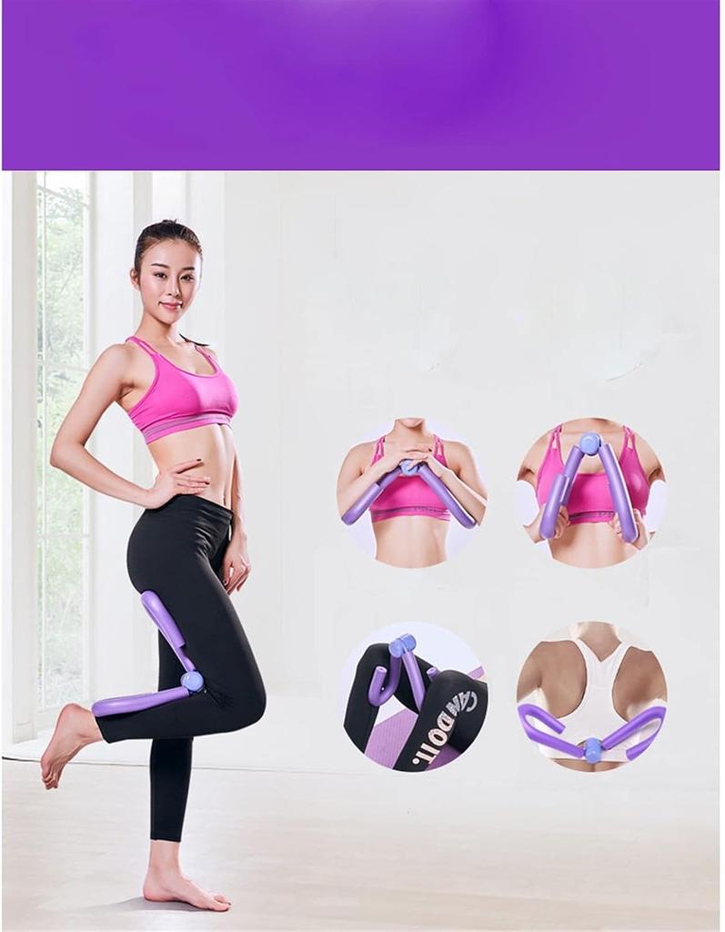 Purple Pelvic Floor Kegel Trainer, for Home Exercise. 23x10x15cm, Flocked Fabric, for Women's Health