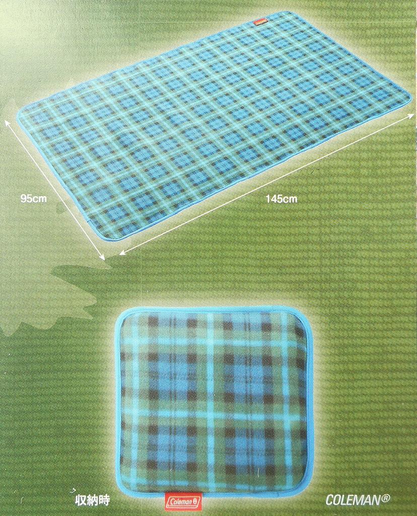 Coleman Fleece Green 2000021168 Blanket, Check,