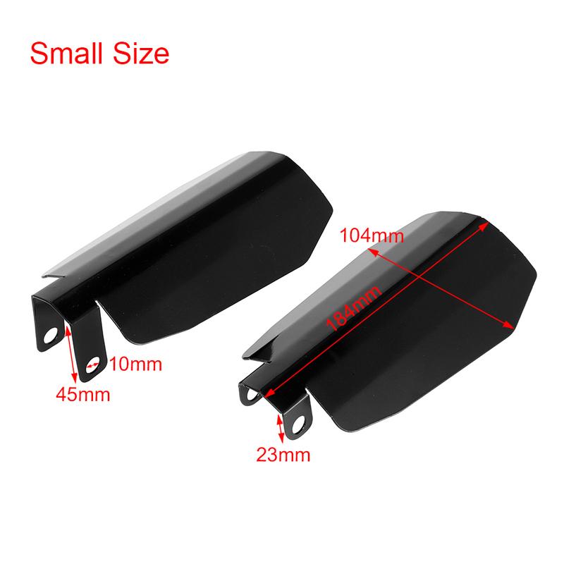 Pair Motorcycle Black Shade Hand Guard Coffin Cut Handguards For Harley Sportster XL Dyna Baggers Wind Falling Protection Cover