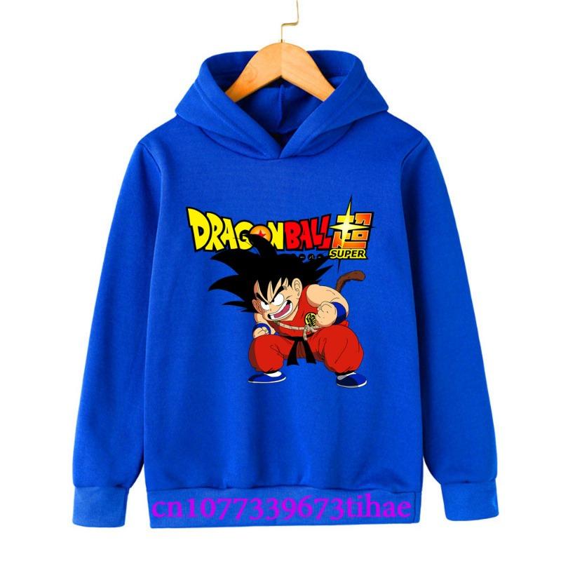 Dragon Ball Spring And Autumn Children Boys And Girls With Hoodies Sweaters Jackets Cartoons  Children's Clothes Baby Clothes