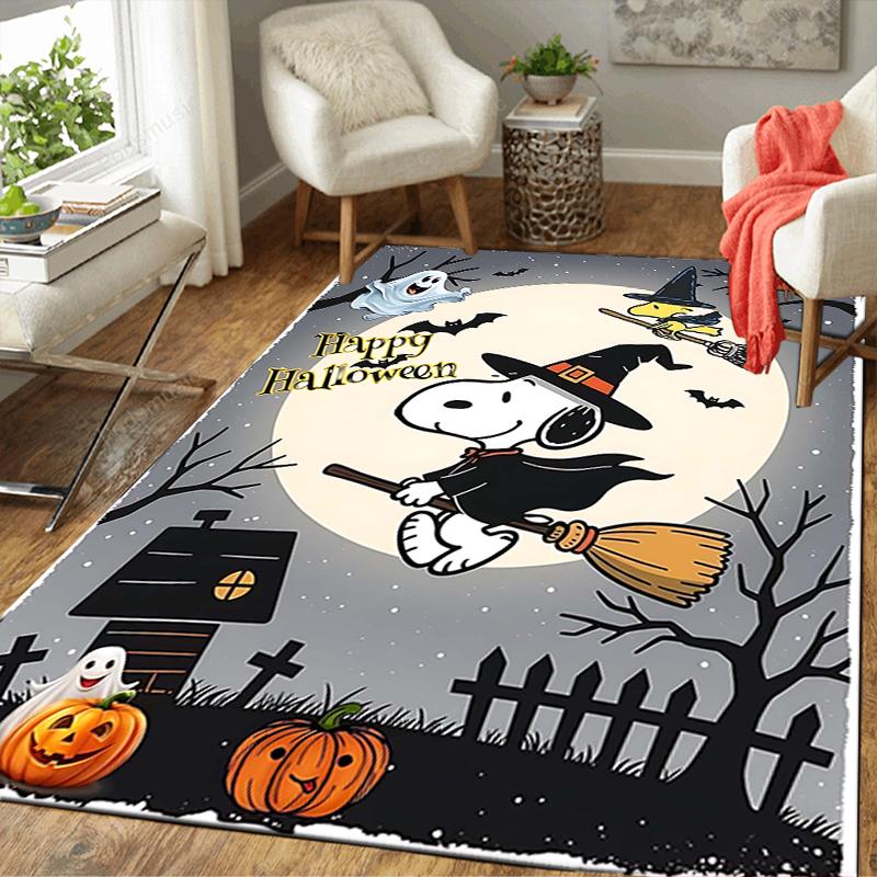 1Pc Pumpkin Parade Moonlight Rug Office Carpet Indoor Outdoor Doormat Nonslip Soft And Comfortable Living Room Christmas Halloween Gift D918101