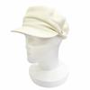 Excellent Dani Serie Metal Deerskin Casquette Hat Ivory Deerskin 57 Used