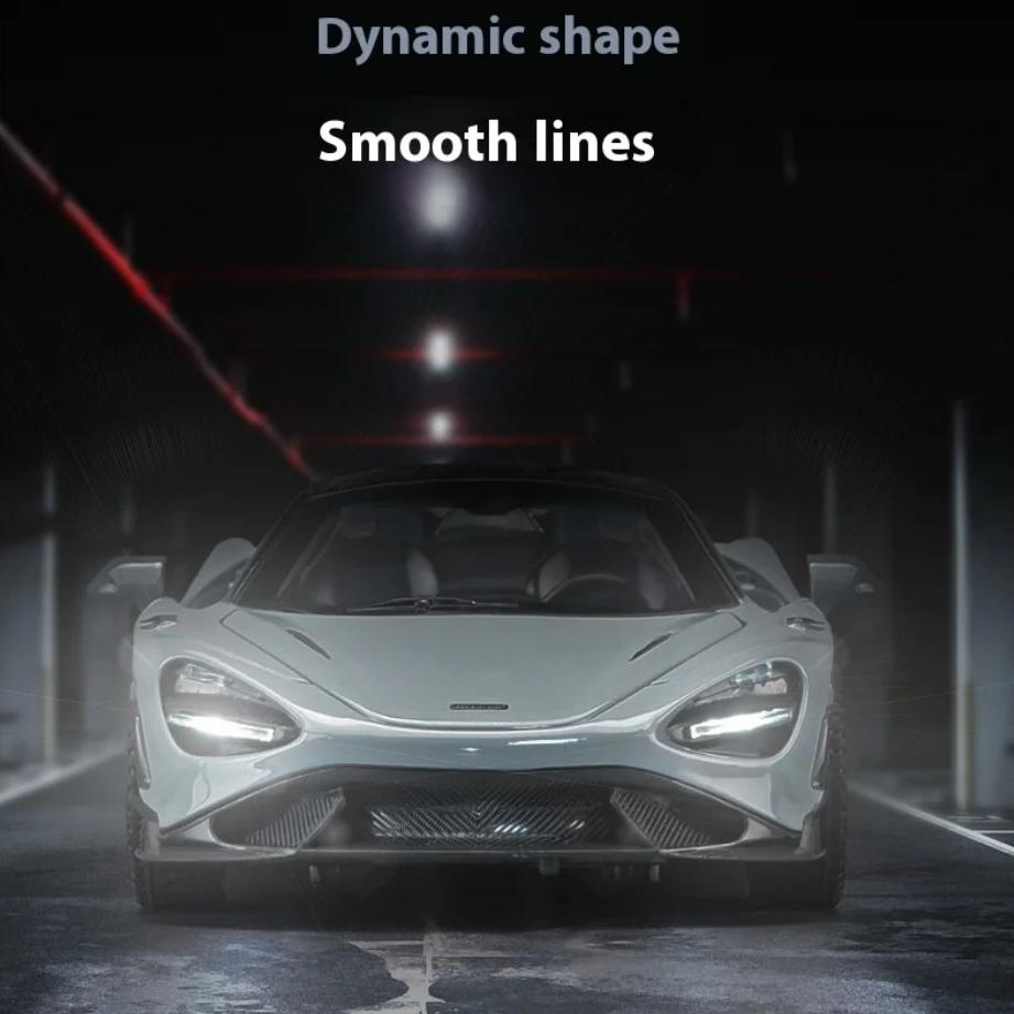 1/32 Scale Mclaren 765LT Supercar Series Metal Alloy Diecast Model Car Fine Decorative Ornaments DIY Self Designed Gifts for Boyfriend