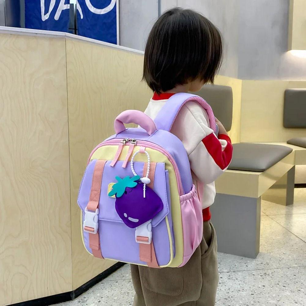 Adjustable Straps Kindergarten School Bag Waterproof Children's Backpacks  Children