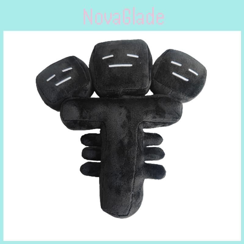 Game Black Three-headed Monster Plush Stuffed Toy Perfect Children's Gift And Room Decoration