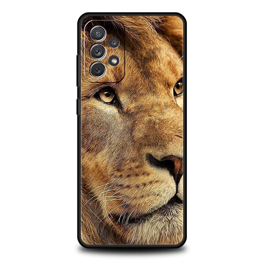 

Tiger Lion Leopard Phone Case For Samsung Galaxy A13 A51 A71 A41 A31 A21S A11 A01 A03S A12 A32 A52 A22 A23 A33 A53 A73 5G Cover Samsung A73 5G