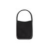Longchamp Le Foulonné 14 Open Short Handle Leather Tote Bag Mini Women handbags Black 10186021001