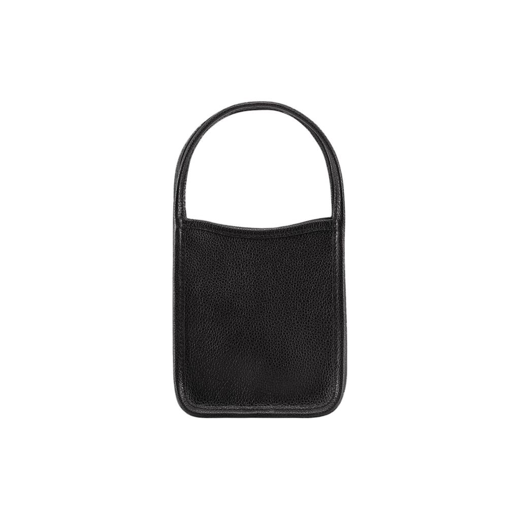 Longchamp Le Foulonné 14 Open Short Handle Leather Tote Bag Mini Women handbags Black 10186021001