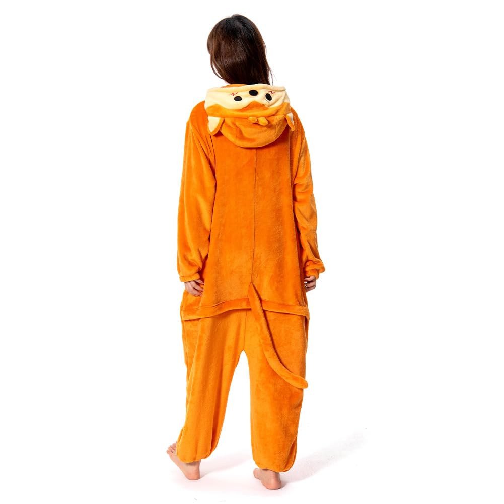 OLAOLA Cute Monkey Kigurumi Pajamas for Animal Kigurumi Halloween Winter Size L Adults, Pajamas, Costume, Furry, Warm, Pajamas, Unisex, Flannel,