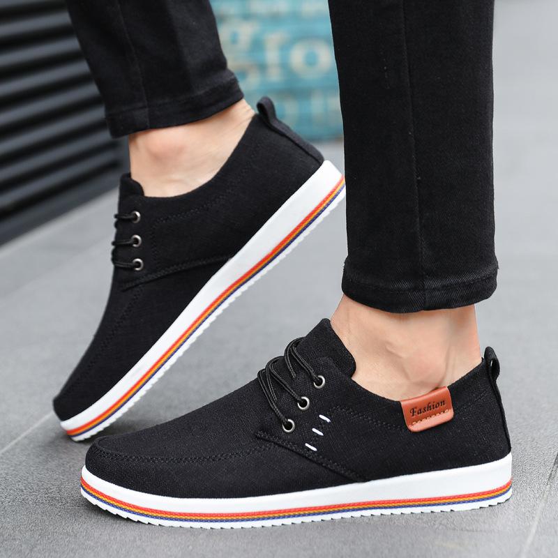 canvas shoes men's trendy shoes cloth shoes 45 casual shoes 46 Korean version trend size 47 board shoes large size men's shoes summer new