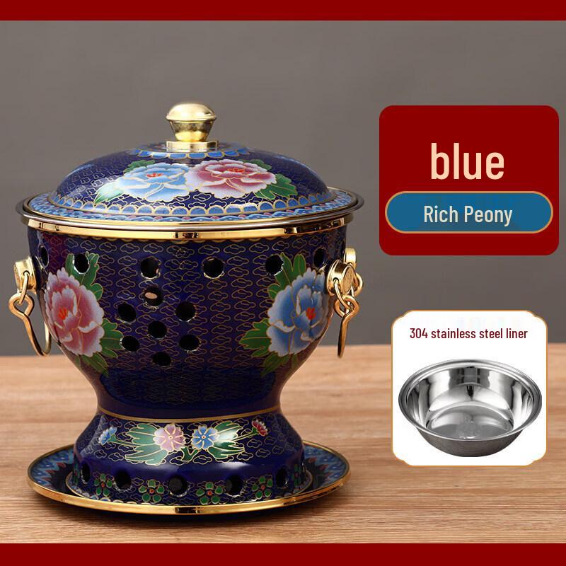 Qiwei Pure Copper Enamel Personal Hot Pot