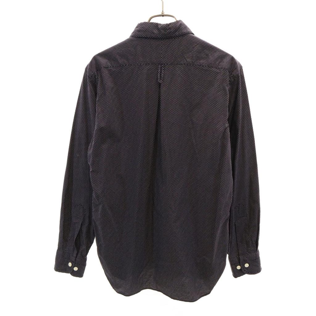 HAVERSACK Pin Dot Pattern Long Sleeve Cotton Shirt M Black Men's Used