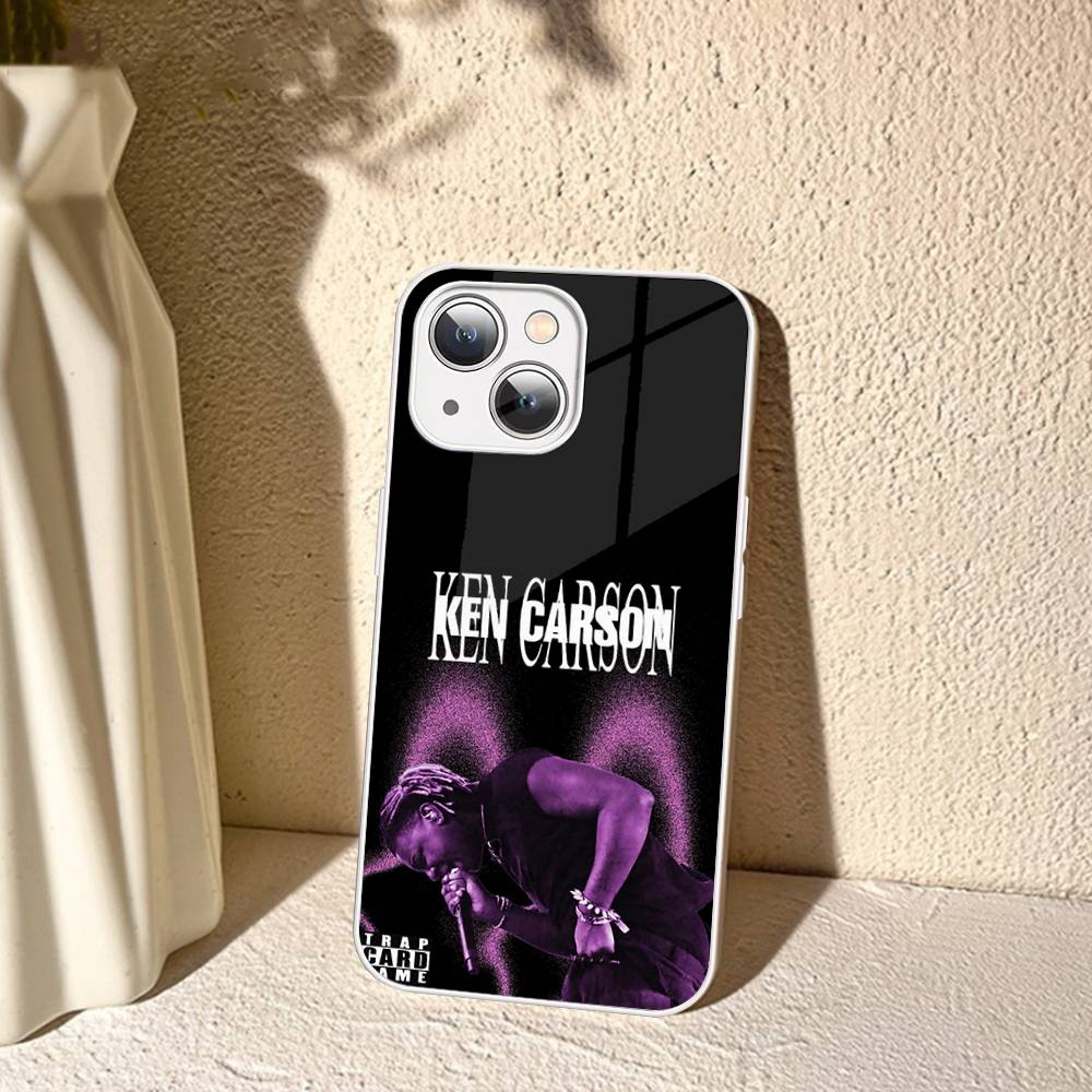 Pop Singer K-Ken Carson Tempered Glass For Iphone 14 13 12 11 Pro Mini XS MAX 14Plus X XS XR Fundas