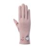 Sunscreen Gloves Spring and Summer Women's Fabric Embroidered Touch Screen Gloves Driving Breathable Outdoor Sunshade Cycling Gloves