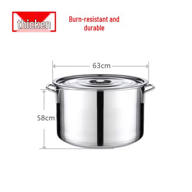 SPSR Stainless Steel Round Stockpot with Lid