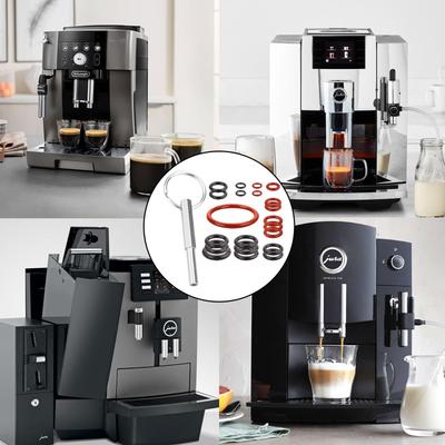 O-Ring-Set mit Ovalkopf-Schlüsselwerkzeug Großes KIT für J-ura Capresso/Impressa Maschinen Brühgruppe & Drainageventil O-Ring Passt für die meisten Jura