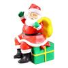 For Holiday Resin Figurines Including Santa Snowman Reindeer and Tree for Seasonal Home Display and Decoration