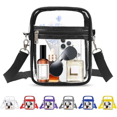 Transparent PVC Crossbody Bag - Waterproof, Multi-functional, Portable Shoulder Shopping Bag