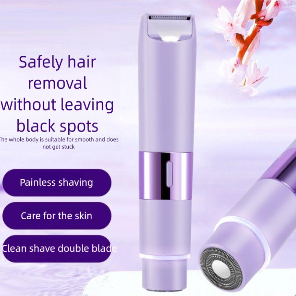 

Replaceable Razor Electric Shaver IPX5 Waterproof Hair Removal Device 2025 Head Shaver Women фіолетовий