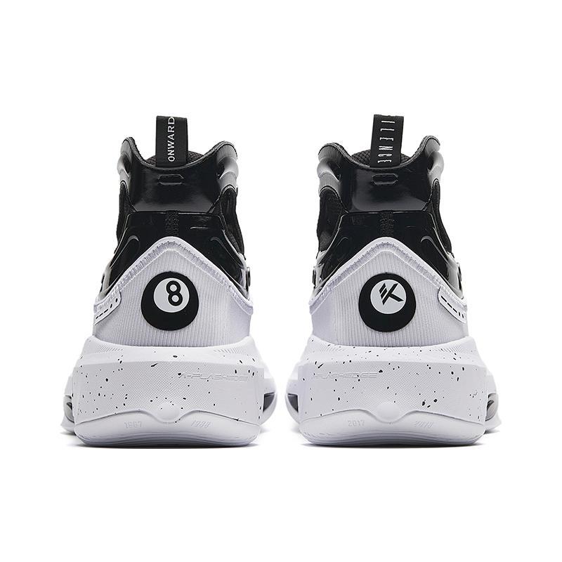 Anta KT8 KT 8, Black Eight Comfortable Slip Resistant Abrasion Resistant High Top Basketball Shoes Men's Black White 112331101-1