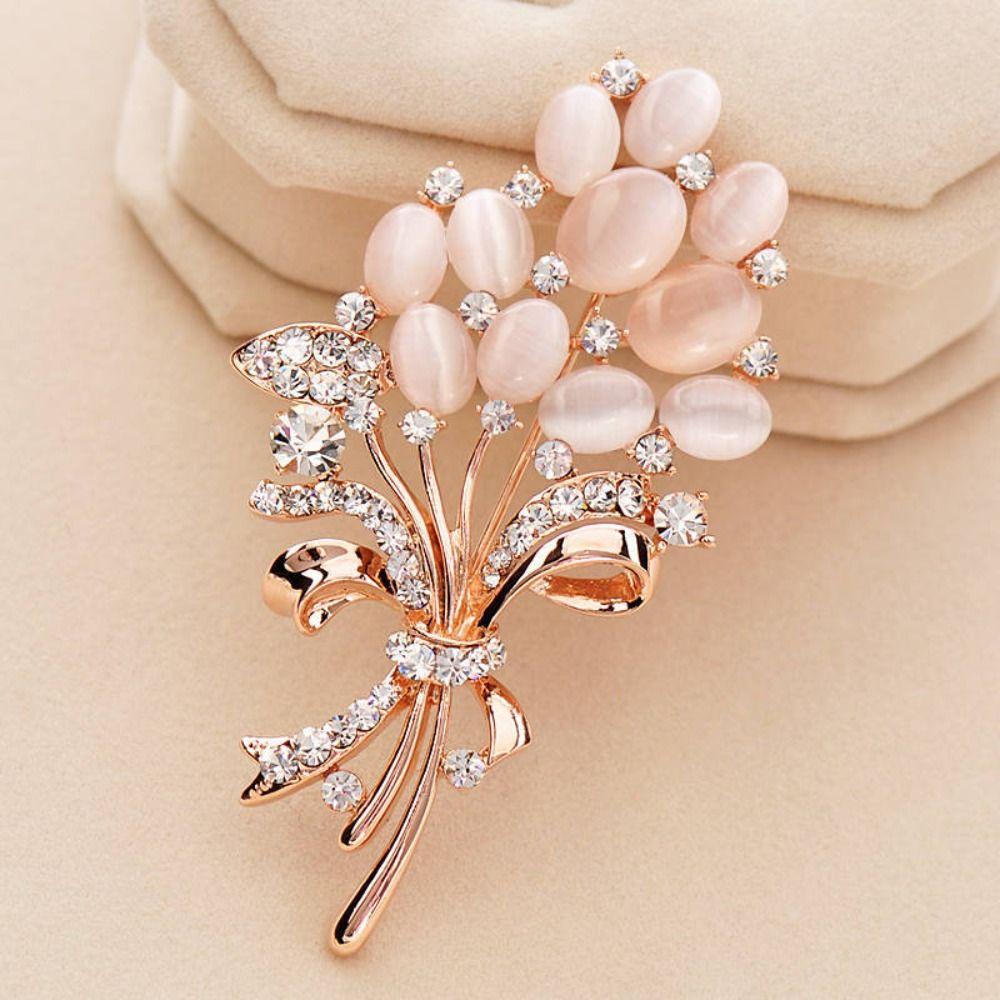 Diamante Brooch Crystal Collar Pin New Wedding Corsage Pin