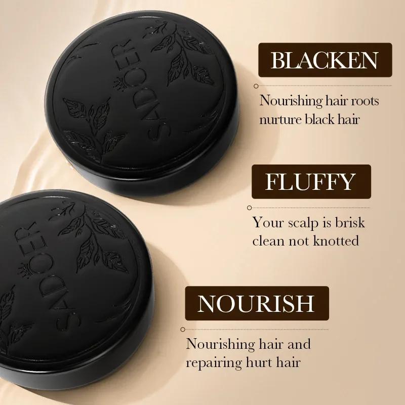 100g Polygonum Multiflorum Shampoo Seifenstück Reparatur Grau Essenz Zu Shampoo Farbe Seife He Shou Weiß Zu Schwarzem Haar Handgemachte Seifen