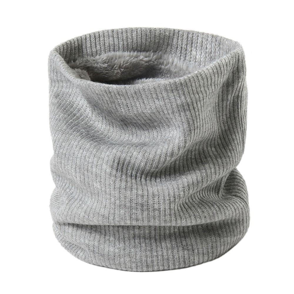 Breathable Neck Warmer Solid Thick Neck Scarves New Plush Snood  Winter