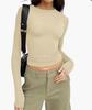 Autumn Long-Sleeve Slimming Pullover: Women's Round Neck Top