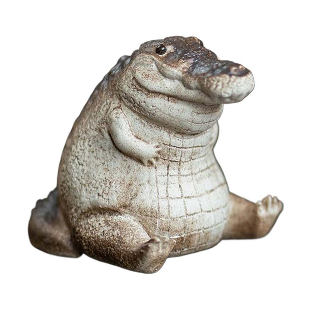 NEW Little Crocodile Indoor Ornament Boutique Tea Pet Home Desktop Resin Ornament Tea Set Decor Garden Ornament Exquisite Gifts