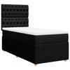 VidaXL Sommier à lattes de lit avec matelas Noir 100x200 cm Tissu 3294276