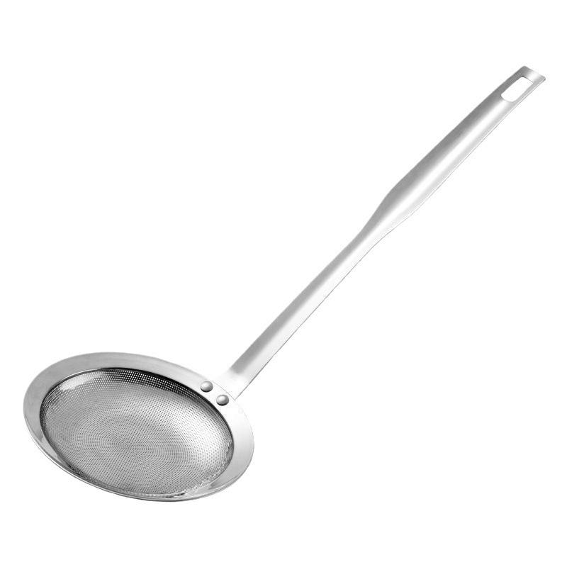 304 Stainless Steel Oil Separator and Skimming Spoon - Kitchen Strainer and Mesh Sieve for Frothing and Hot Pot Cooking.