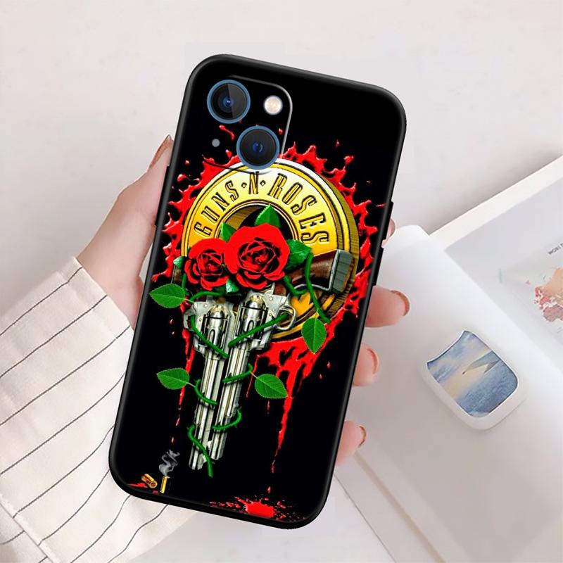 BH24 G-guns R-roses Phone Case for Samsung Galaxy M06 M15 M16 M35 M55 M56 A36 A42 A50 A50S A51 A52 A32 A33 A05 A05S A06 A16 A20