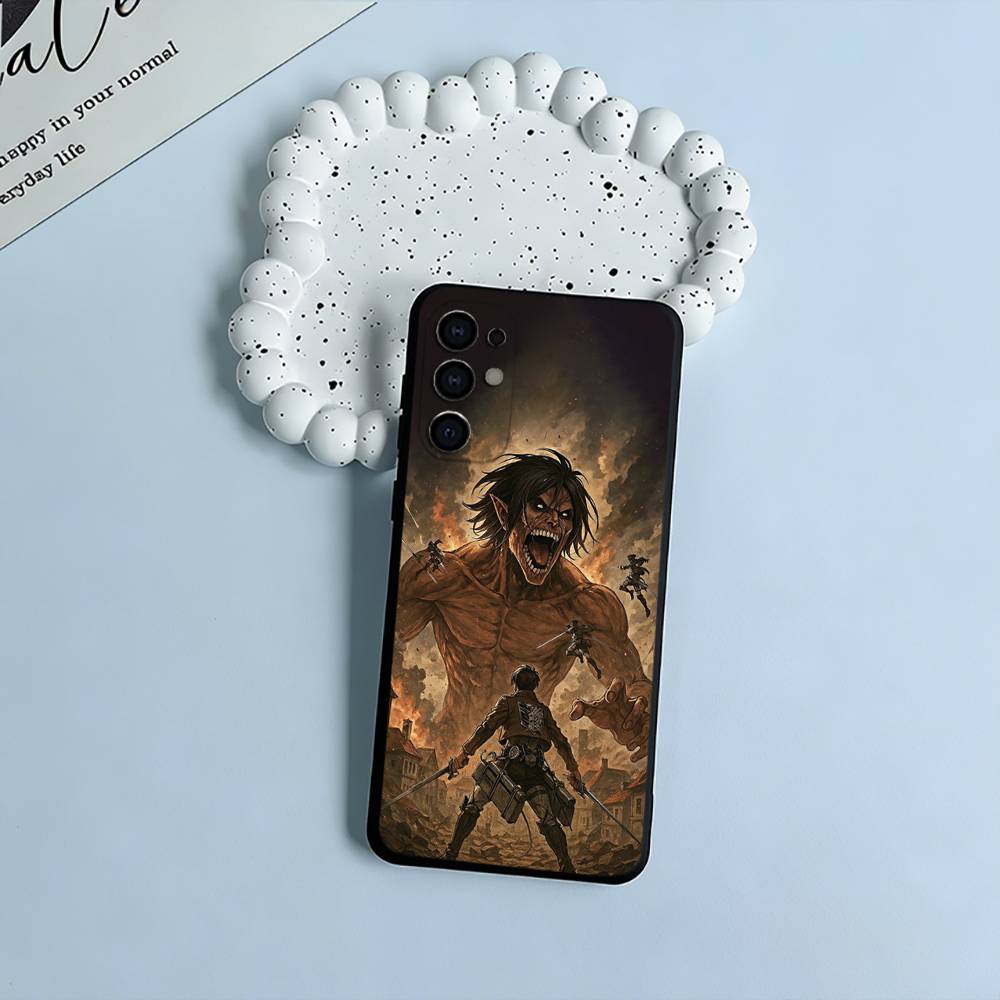 

Чехол для телефона Attack on Titan для Samsung S25, S24, S21, S22, S23, S30, Ultra, S20, Plus, Fe, Lite, Черный Мягкий Силикон Samsung S30Ultra5G