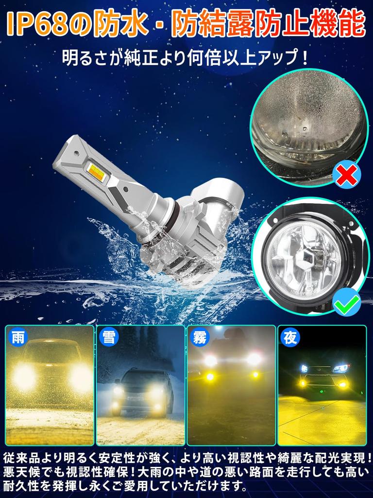 Briteye Fog Lamp, HB4 LED, Fog, 9006 Hb4, 2 Color Switching, Explosive Light, 2