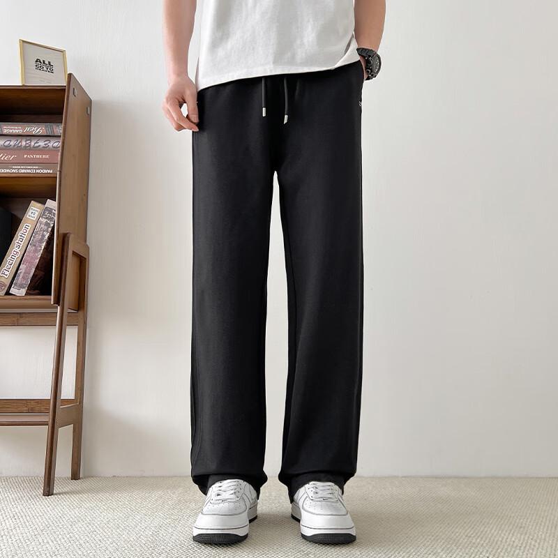 Yalu Men's Line-Cut Cotton Blend Casual Sweatpants