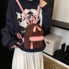 Contrast Color Suede Backpack Women's Bag New Fashion Travel Women's Bag Small Bag Retro Small Backpack