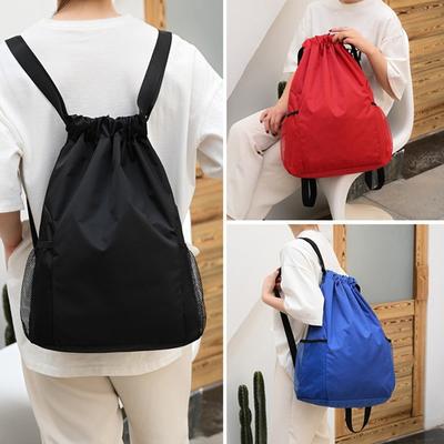 Gym Backpack Waterproof High Capacity Drawstring Belt Portable Women Men Cycling Travel Sports Bag for Outdoor