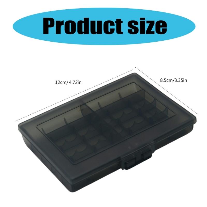10 Grid AA Plastic Battery Holder Case AA Batteries Storage Box Holder Hard Case Cover Organizers Container