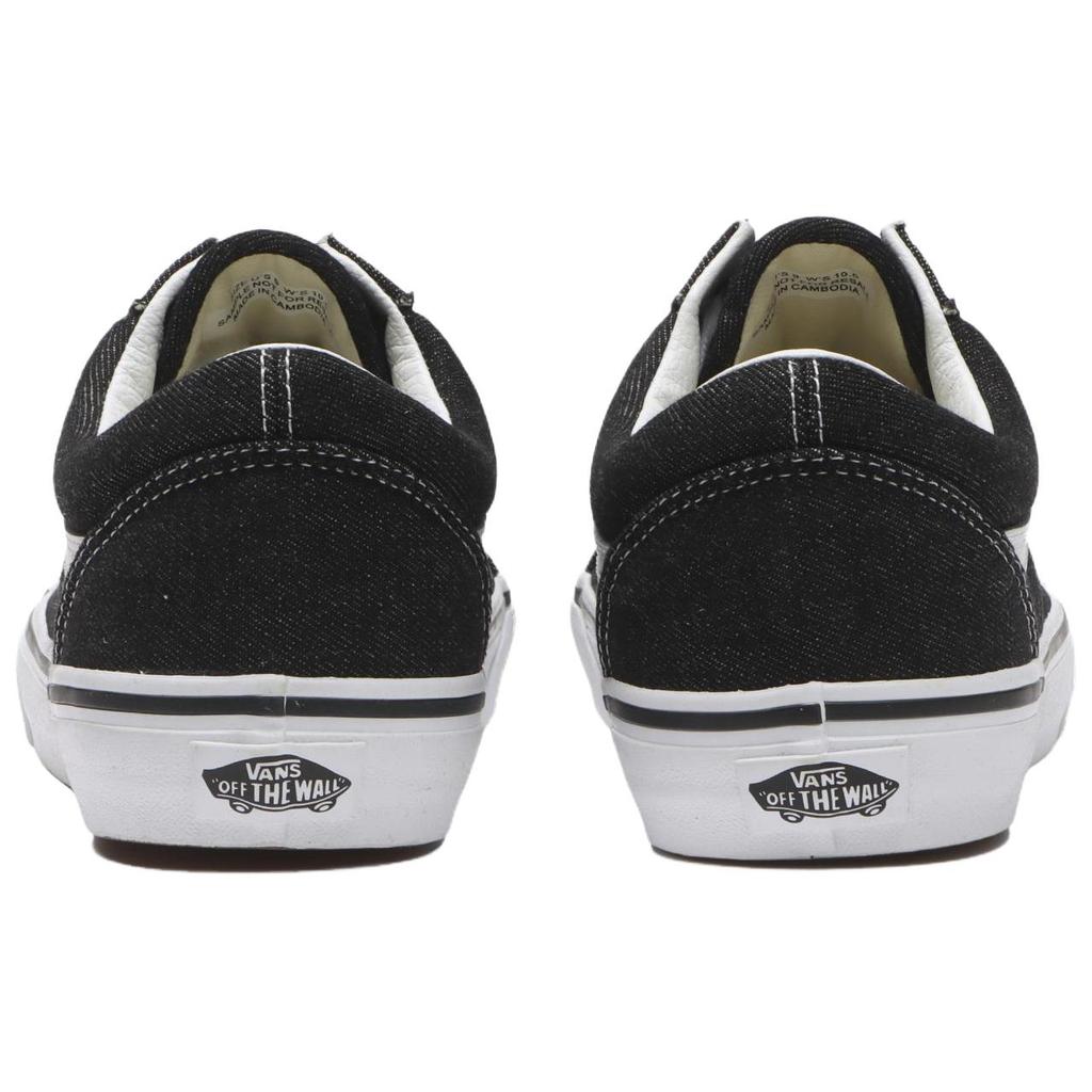 Vans Scarpe da Skate Old Skool in Denim Comode Versatili Basse Unisex Sneaker Nere VN000D7Z6BT