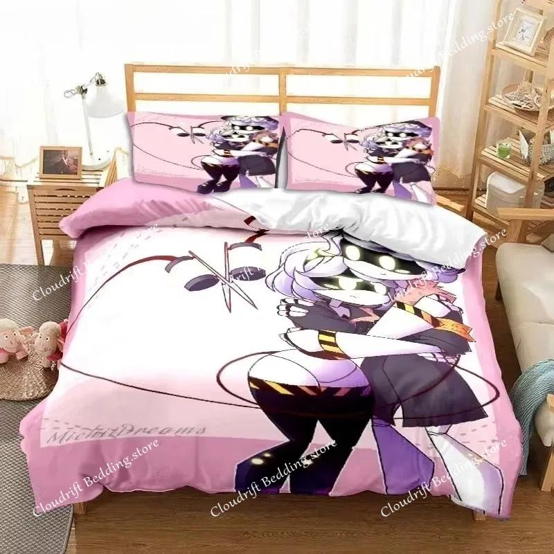 Mummy Girls Anime Bettwäsche-Set Bettbezug Bett-Set Steppdecke Kissenbezug Bettdecke King Queen Größe Jungen Erwachsene Bettwäsche-Set