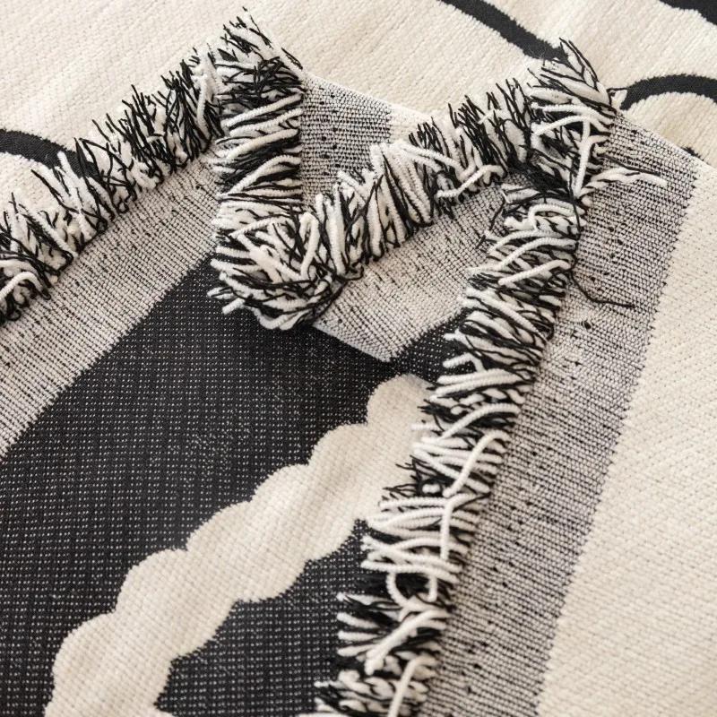 Cute Bear Chenille Jacquard Sofa Cover Cloth Integrated Towel Cartoon Backrest Universal Blanket Dust Cover Thickened Cushionmat