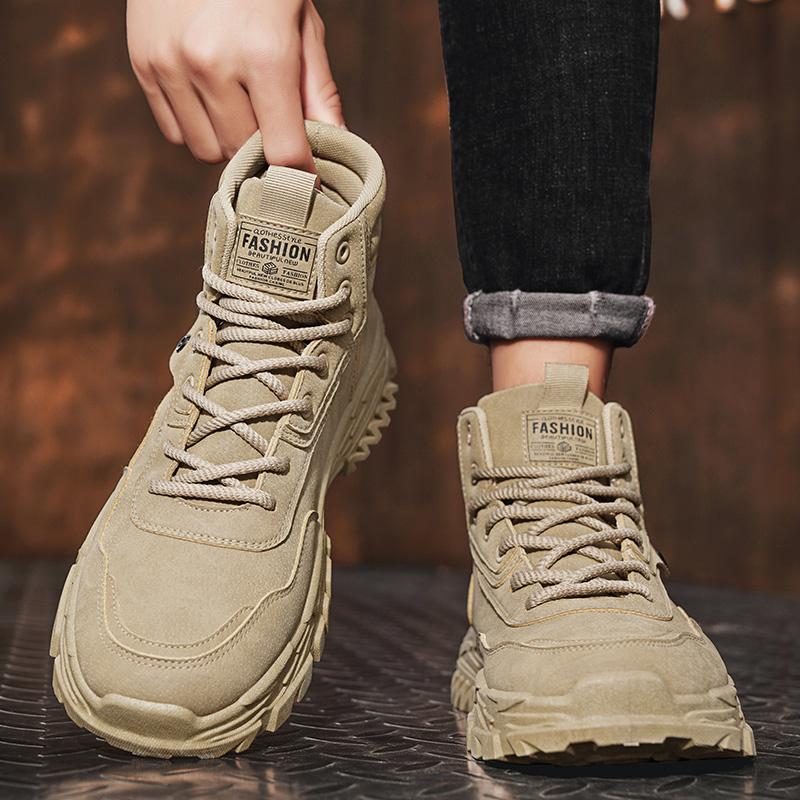 2026 Neue Herbst-Winter-Schuhe für Herren Outdoor Rutschfest Verschleißfest Kurze Stiefel Mode Komfort Freizeit Herrenschuhe Botas Hombre