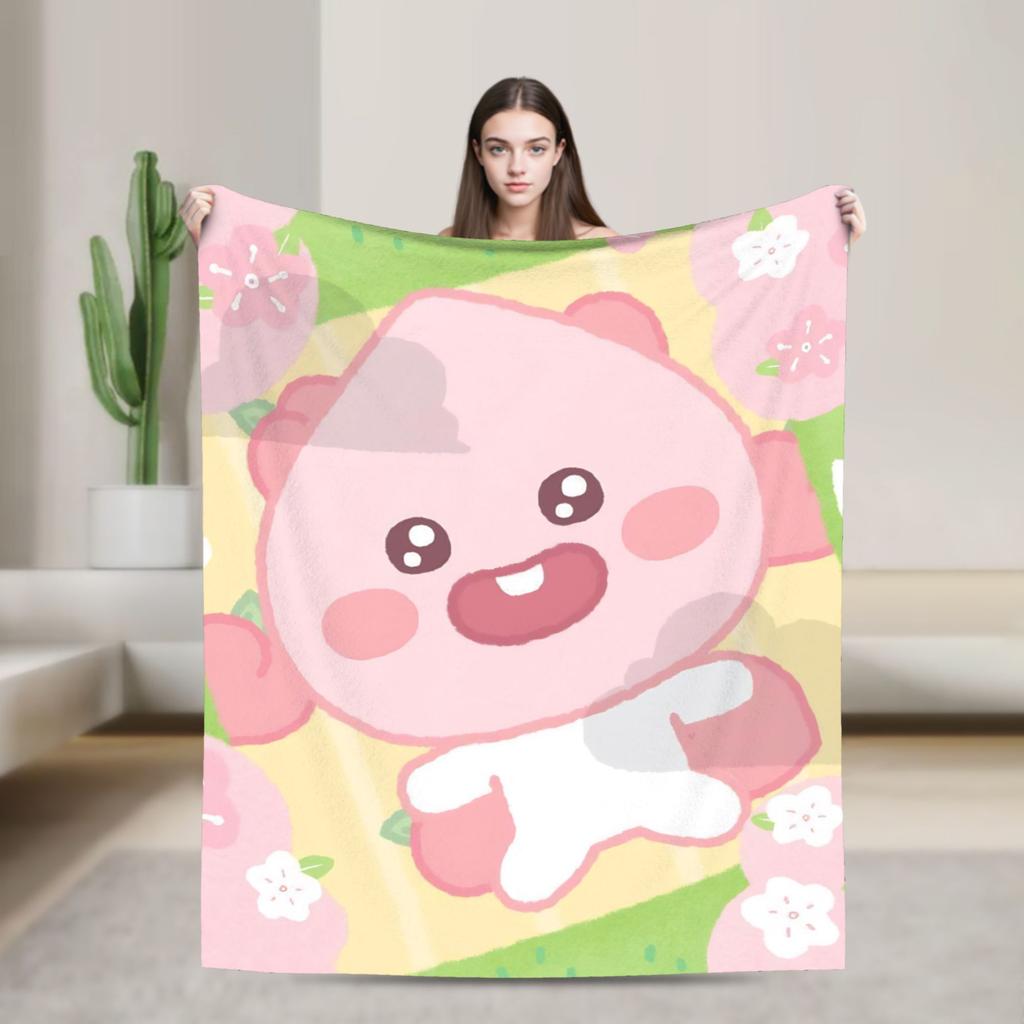 K-Kakaos F-Friends Ryan Blanket Super Soft Fashion Plush Bedding Throws For Outdoor Travel Office Flannel Bedspread Bed Cover